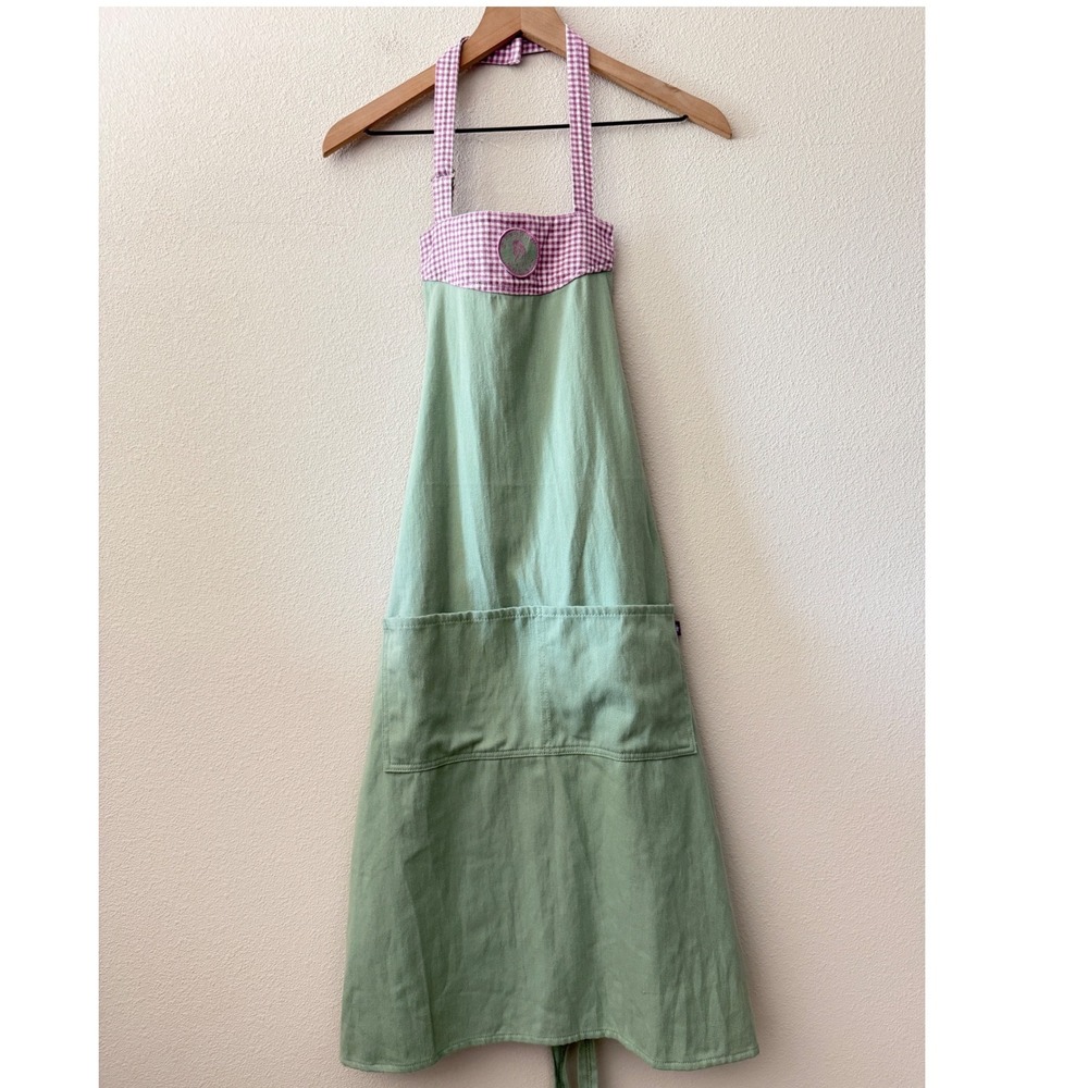 SUZANNE SOMERS Womens Apron‎ Cottagecore Retro Gingham Farmhouse One Size